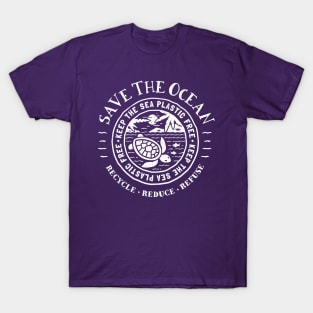 Keep the Sea Plastic Free - Turtle Tropical Beach T-Shirt